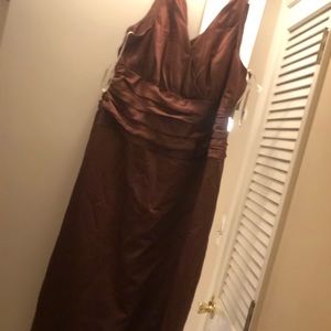 Brown Bridesmaid Dress